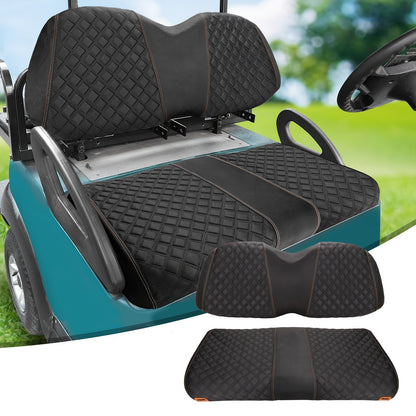 Golf Cart Seat Covers for Club Car Precedent Front Seat 1680D Oxford Cloth No Drilling Required Breathable Washable Air Dry Soft Protective Seat Kit