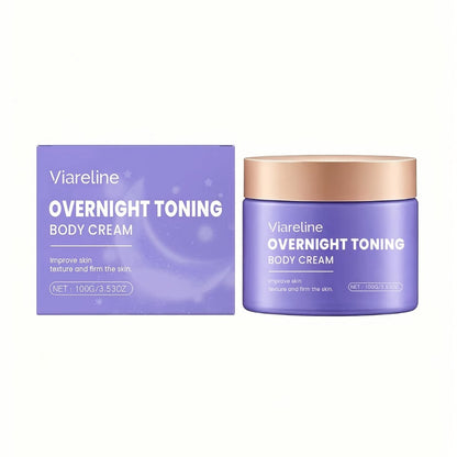 Collagen Body Toning Whip 3-Piece Set Overnight Firming Moisturizing Cream with Glycerin – Skin Tightening Nourishing Body Whip for Women All Skin Types 3.53oz Each Gift Set