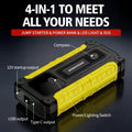 5-in-1/10IN1 Portable Car Battery Jump Starter With Tire Inflator 12V Fast Start, Battery Boost, USB I/O, LED Emergency Light, Reliable Power, Roadside/Vehicle Emergency Tool 4000A/12000A Portable Wireless Car Jump Starter Battery Portable