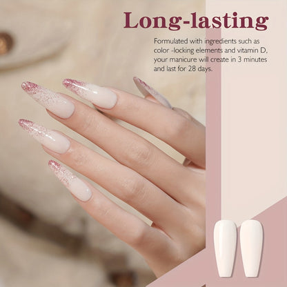 Dip Powder Nail Kit 4 Colors Glitter Nude Shades French Manicure Set with Base Coat Top Coat Activator No Lamp Needed Long Lasting Salon Quality Gift for Women