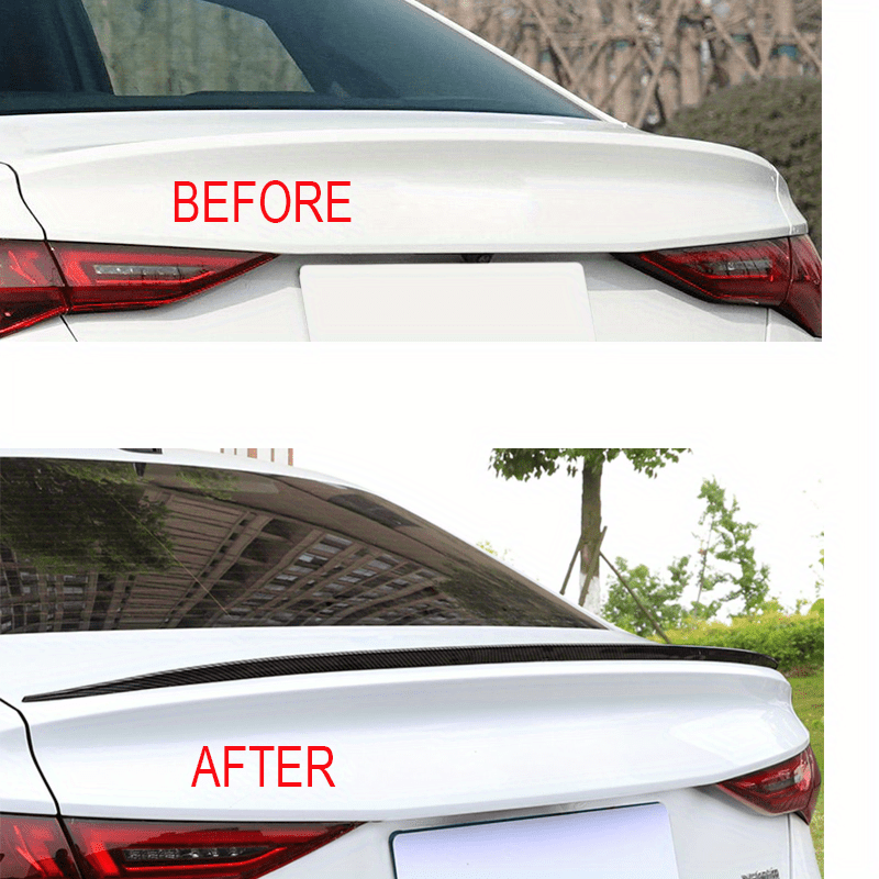 Polished Rear Wing Trunk Spoiler Lip Kit for Audi A3 S3 RS3 A4 S4 B9 A6 Sedan - PVC Body Kits, High-Quality End, Easy Installation, Lip Spoiler Kit