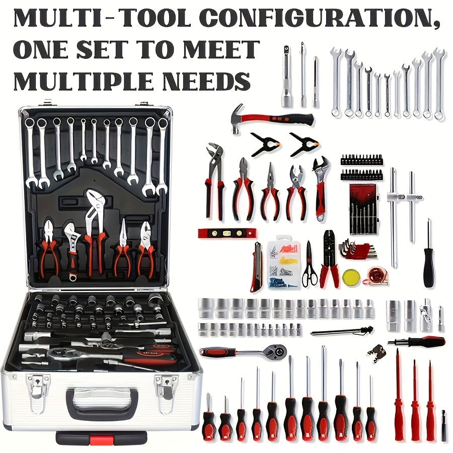 899/52pcs Professional Tool Set, Multi-functional Toolbox, Portable Design, for Home And Car Repair, A Tool Set for DIY Enthusiasts And Professionals, A Gift for Friends, Local Shipping