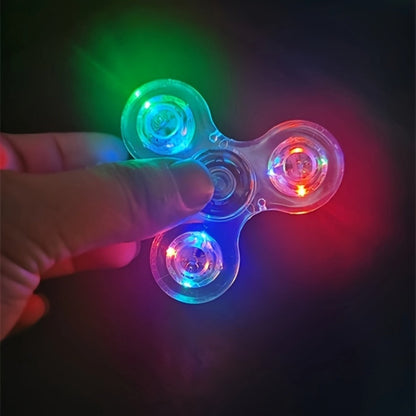LED Spinning Top Fidget Toy 12 Pack Glow in the Dark Crystal Gyroscope with Vibrant Lights 4-Gear Colorful Spin Top for Kids Boys Girls Party Favors Birthday Christmas Gift