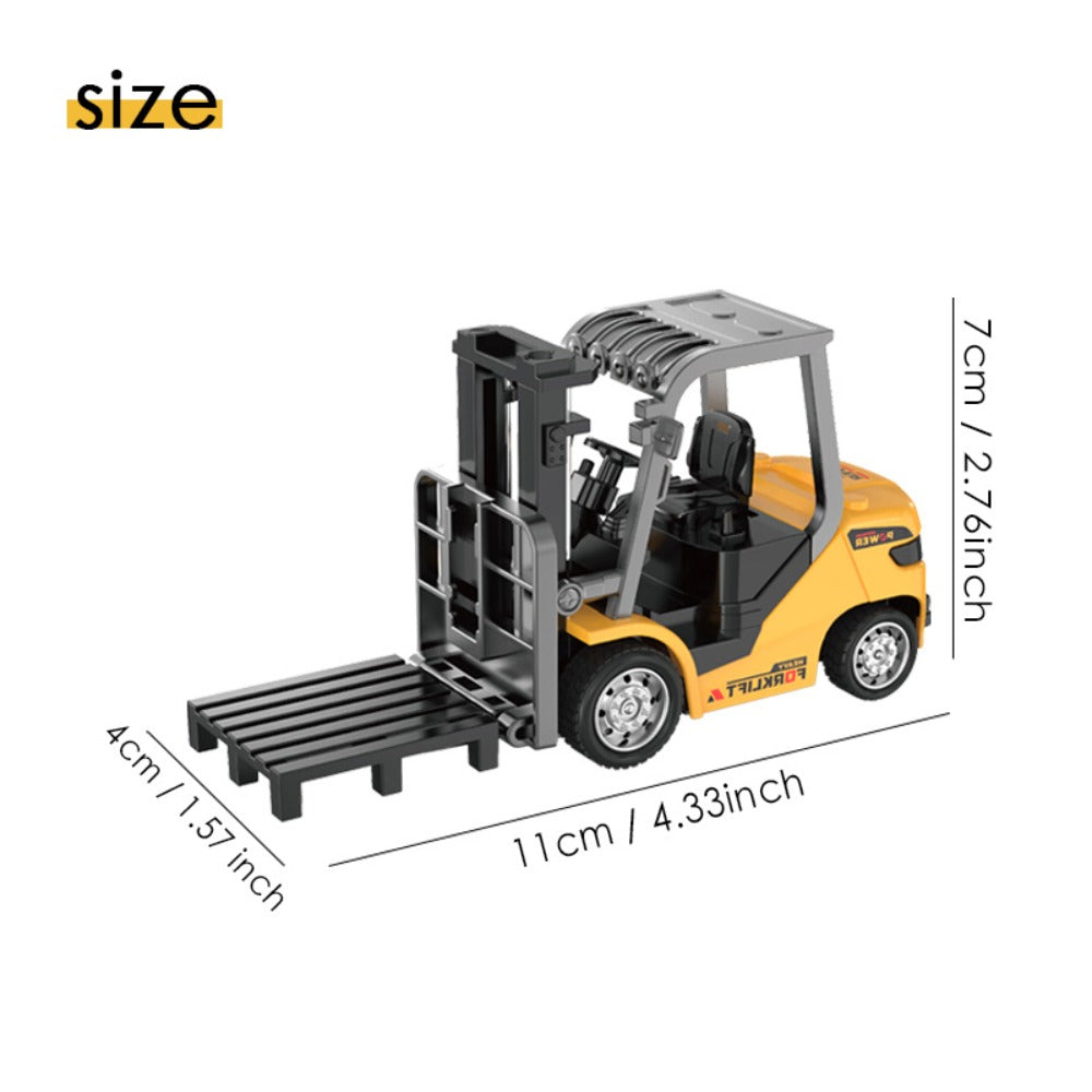 Remote Control Excavator Loader Dump Truck Toy for Kids 2.4GHz Alloy RC Construction Vehicle with Light & Sound, USB Rechargeable, Boys Gift for Halloween Thanksgiving Christmas Birthday Ages 3+