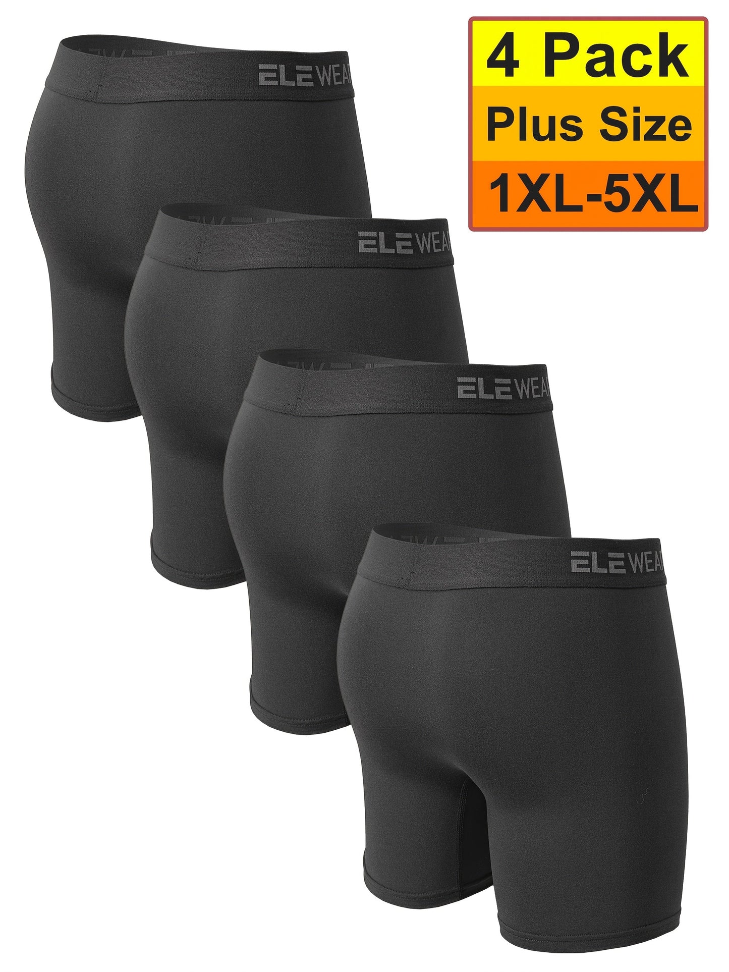 Men's Boxer Briefs - Moisture Wicking 4 Pack Everyday