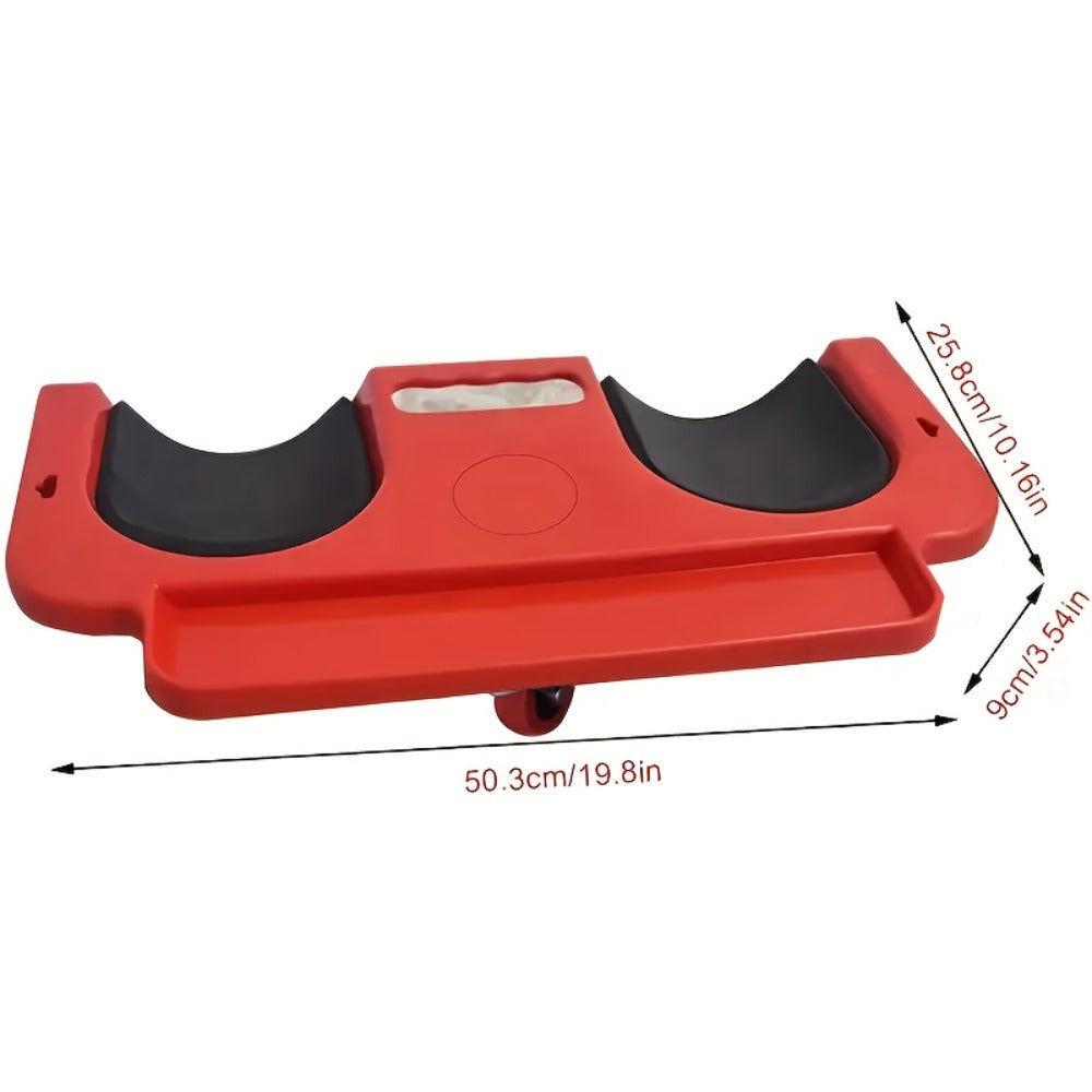 Rolling Knee Creeper Pad with Built-In Tool Tray – ABS High-Impact Frame, Cushioned Kneeling Pad for Car Repairs, Carpentry & Flooring, 11 Color Options