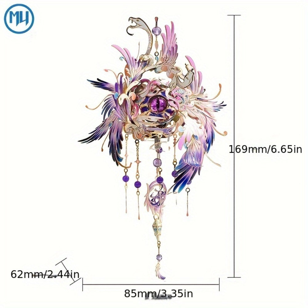 3D Metal Puzzle Model Kit – God's Eye & Angel's Eye MU Assembly, Laser-Cut DIY Craft, Artistic Home & Office Decor, Unique Birthday Gift for Adults, Teens, Girlfriend Boyfriend