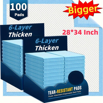 Disposable Incontinence Bed Pads for Adults and Elderly Thickened Highly Absorbent Leak-Proof Underpads Adult Care Pads Protective Sheets for Elderly Bedding Pet Potty Training Pads 50 to 300 Pieces