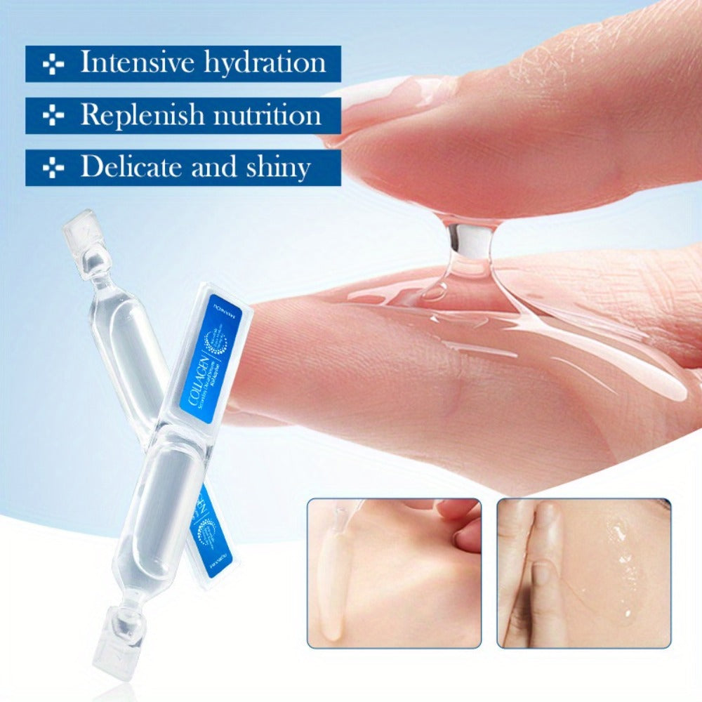 Collagen Serum Ampoule Essence 30pcs – Deep Hydration Firming Anti-Aging Face Serum, Lightweight Fast-Absorbing Skin Brightening Ampoules, Portable Single-Use Packaging, Perfect Skincare Gift Set