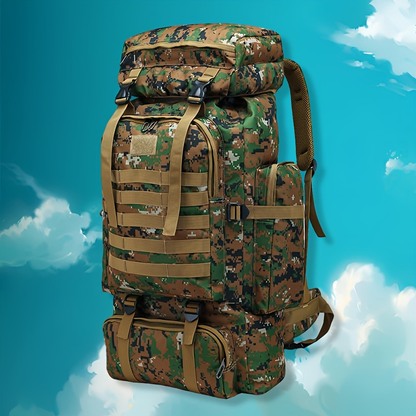 Military Hiking Backpack 80L – Tactical 3-Day Assault Pack Oxford Fabric DIY System for Camping Hunting Travel Unisex