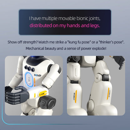 Smart Humanoid Robot Toy with Gesture Sensor & Voice Recorder – Advanced Pose-Controlled Joints, Smart Remote Control, Interactive STEM Robot for Kids Teens & Adults, Birthday Christmas Gift