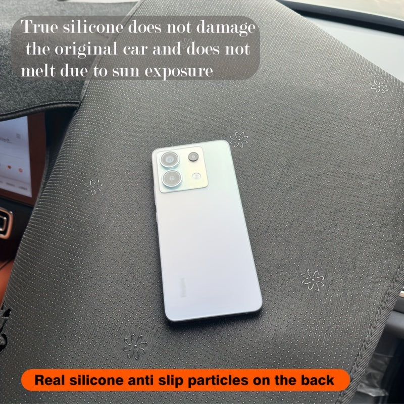 for TOYOTA Camry 2007-2011 Dashboard Cover Mat - Grey Polyester, Anti-UV Sunshade with Non-Slip Base, Fit for Enhanced Interior Protection, Vehicle Accessory|Neutral Grey Shade|Durable Fabric, MAGIKEY
