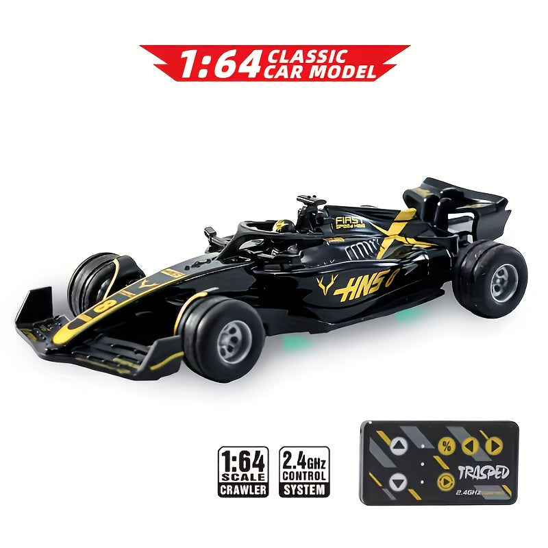 Mini RC Racing Car 1:64 Scale 2.4G Alloy Die-Cast 4WD Drift Toy Car with Lights & Adjustable Speed – Indoor Outdoor RC Car for Boys | Collection Gift Set | Best Birthday Christmas Party Toy