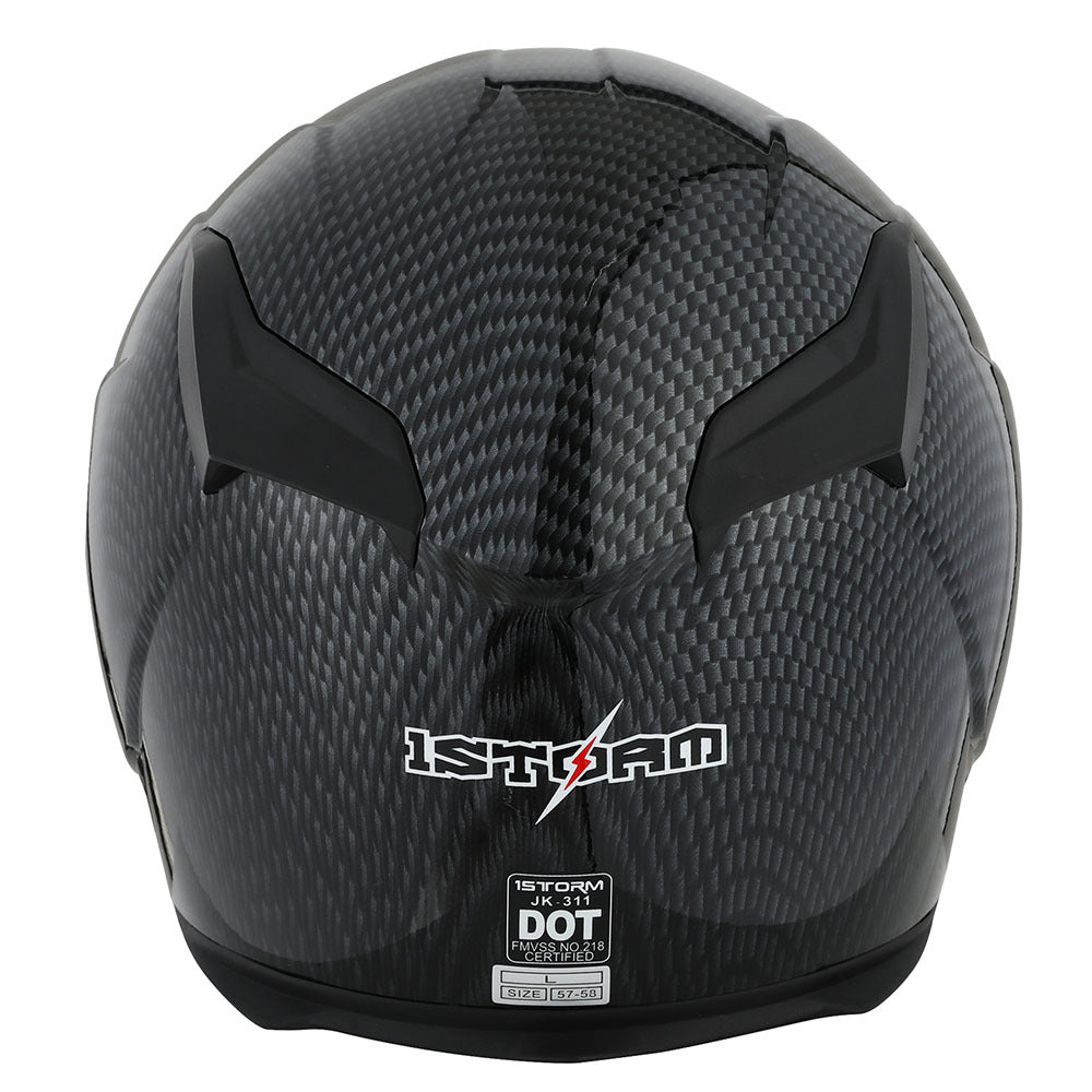 Motorcycle Full Face Helmet with Tinted Shield & Spare Clear Shield Quick Release Buckle Lightweight Aerodynamic Removable Washable Interior, Multiple Colors S M L XL