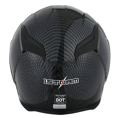 Motorcycle Full Face Helmet with Tinted Shield & Spare Clear Shield Quick Release Buckle Lightweight Aerodynamic Removable Washable Interior, Multiple Colors S M L XL