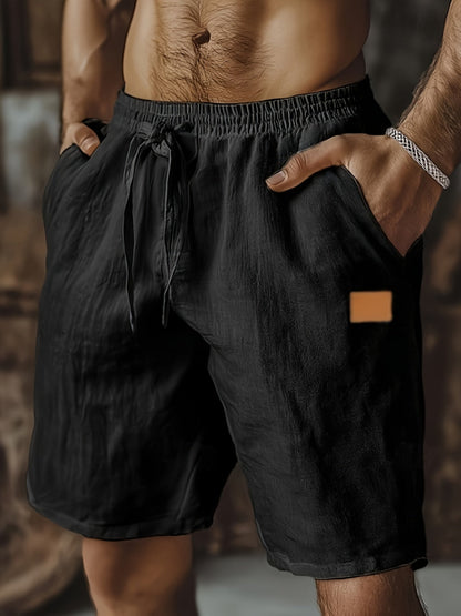 Men's Beach Shorts - Drawstring Waist With Pockets