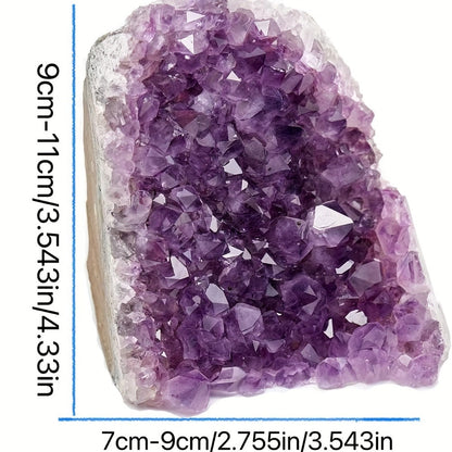 Amethyst Crystal Cave Cluster Natural Uruguayan Polished Edges Geode Home Office Decor Meditation Healing Crystal Birthday Holiday Hanukkah Thanksgiving Gift