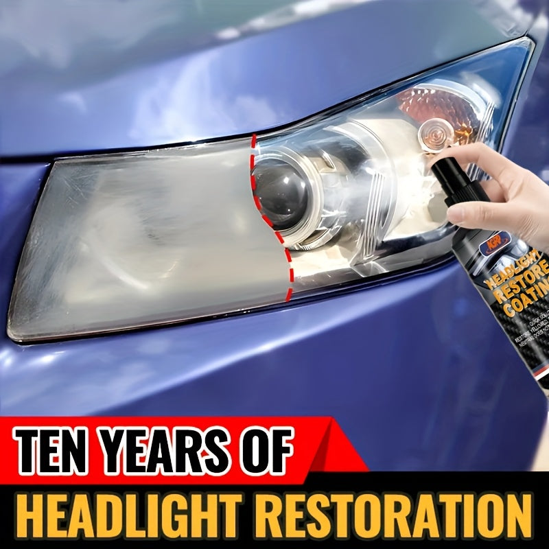 Universal Headlight Lens Restoration Kit - Prevents Yellowing And Oxidation with Bright Headlight Restoration Fluid, Restores Shine Quickly, Suitable for All Models, Headlight Restoration Parts