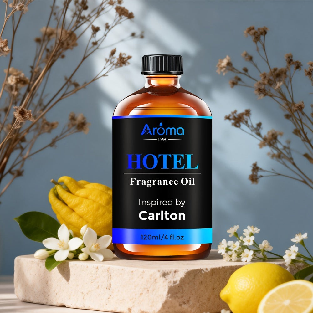 Hotel Fragrance Essential Oil 4oz/120ml – Luxury Scent for Diffuser, Humidifier, Candles & Perfume | White Tea, CapriBreeze, MINE, Beach Villas, R-C Hotel