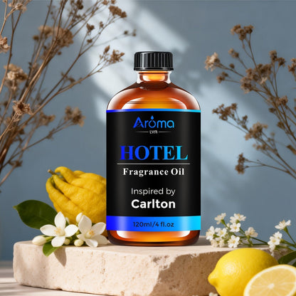 Hotel Fragrance Essential Oil 4oz/120ml – Luxury Scent for Diffuser, Humidifier, Candles & Perfume | White Tea, CapriBreeze, MINE, Beach Villas, R-C Hotel