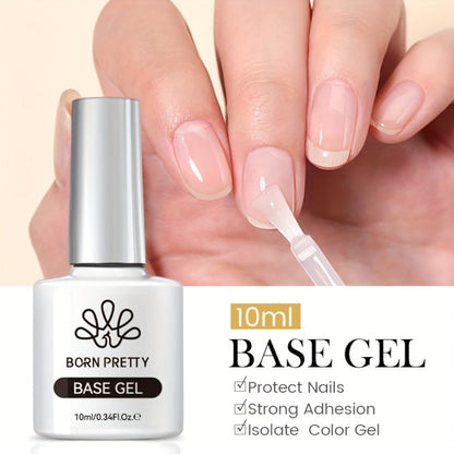 Gel Nail Prep Kit 4-Piece BORN PRETTY — Nail Dehydrator 15ml, Primer 15ml, Base Gel 10ml & Super Top Coat 10ml for Semi-Permanent Long-Lasting Gel Manicure, Salon & Home Use