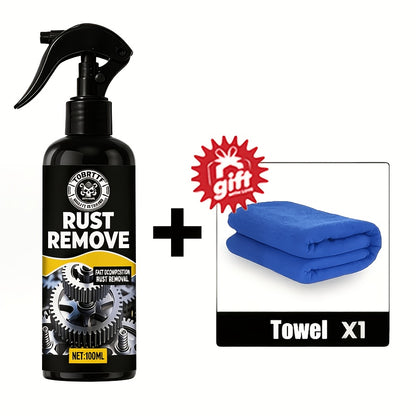 Rust Remover Spray for Metal, Iron Rust Stain Remover, Multi Function Quick Rust Removal Spray for Vehicles, Tools, Chains