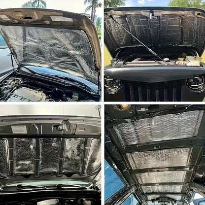 Sound Deadener Mat for Cars - Heat Shield & Noise Reduction Insulation with Self-Adhesive Backing, Reflective Aluminum Foil, Easy Cut & Install for Car Floor, Cab & Trunk (22 or 26 Sq Ft)