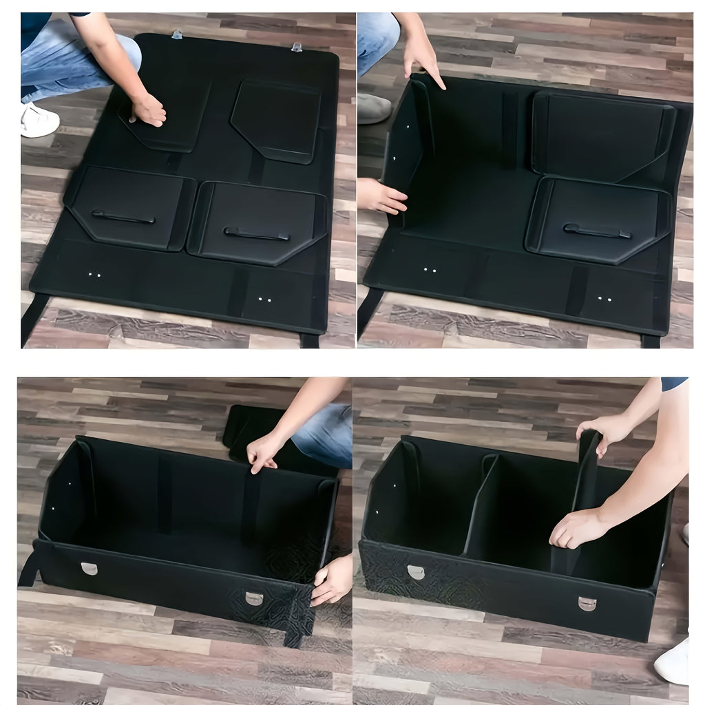 Versatile Car Trunk Organizer with a Spacious Design, Collapsible for Easy Storage, Perfect for Keeping Decorative Items And Practical Tools Neatly Arranged