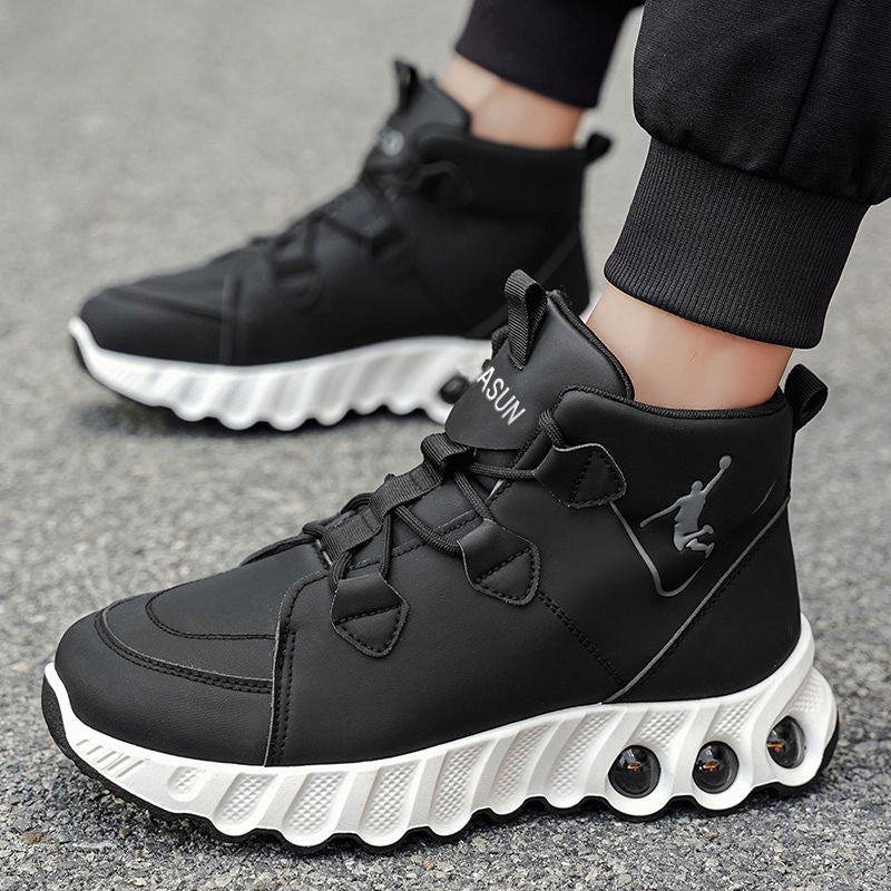 Men's Running Shoes - Cushioned Support & Lace-Up Fit