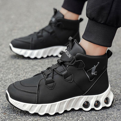 Men's Running Shoes - Cushioned Support & Lace-Up Fit