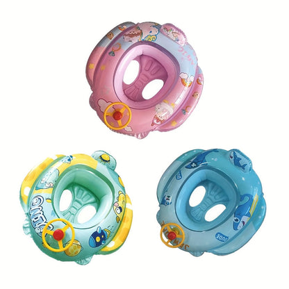 Cute Cartoon Animal Inflatable Pool Float for Kids & Adults – Fun Colorful Beach Floatie Summer Water Toy for Swimming Pool Lake Beach Backyard Vacation, Blue Green Pink