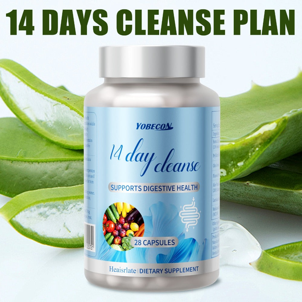 Colon Cleanse Capsules with Senna Leaf, Psyllium Husk & MCT Oil | 14-Day Advanced Gut Detox & Digestive Support Formula | Natural Bowel Regularity Supplement for Women & Men
