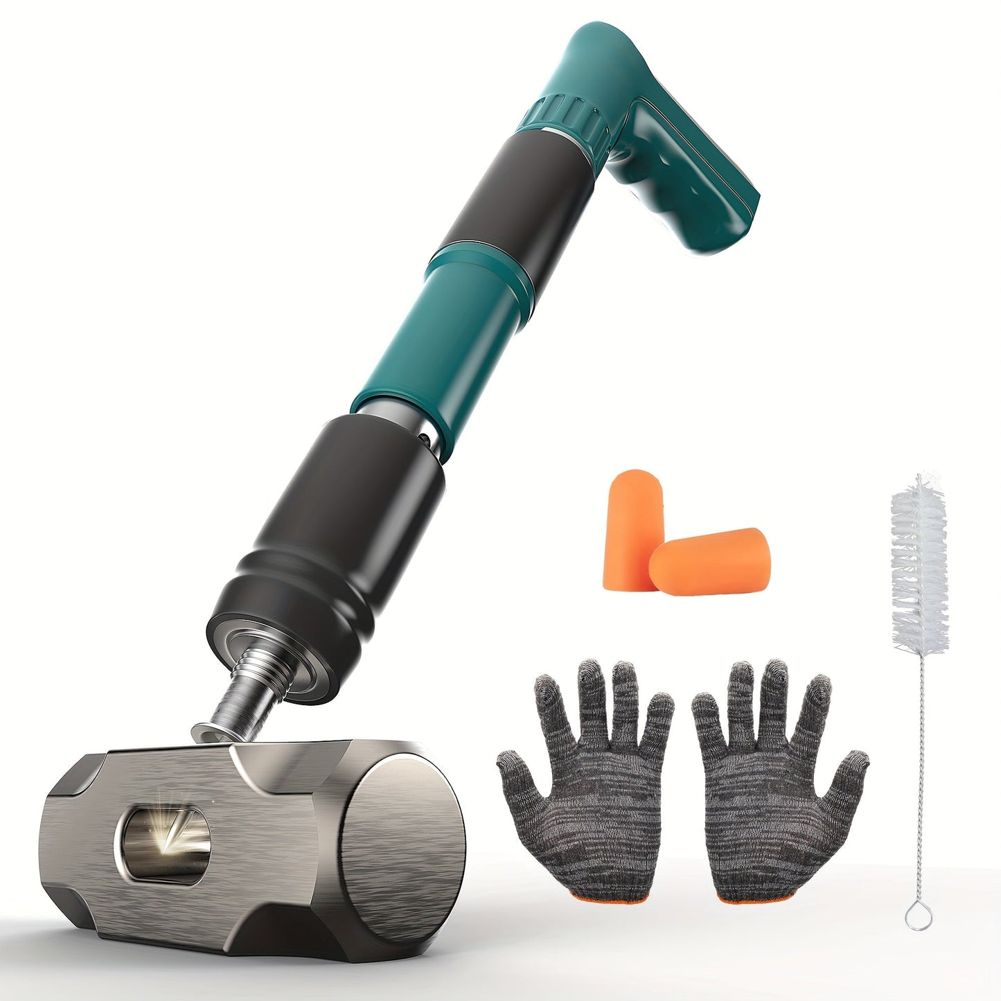 Hand Nail Gun Compact – Portable Steel Nail Driver for Cement Walls, Concrete & Wood, Mini Manual Nailer for DIY Home Repair & Household Projects, Available in Orange, Green & Yellow