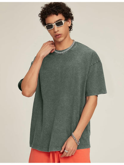 Women's Vintage Washed T-Shirt - 4-Pack Round Neck Short Sleeve