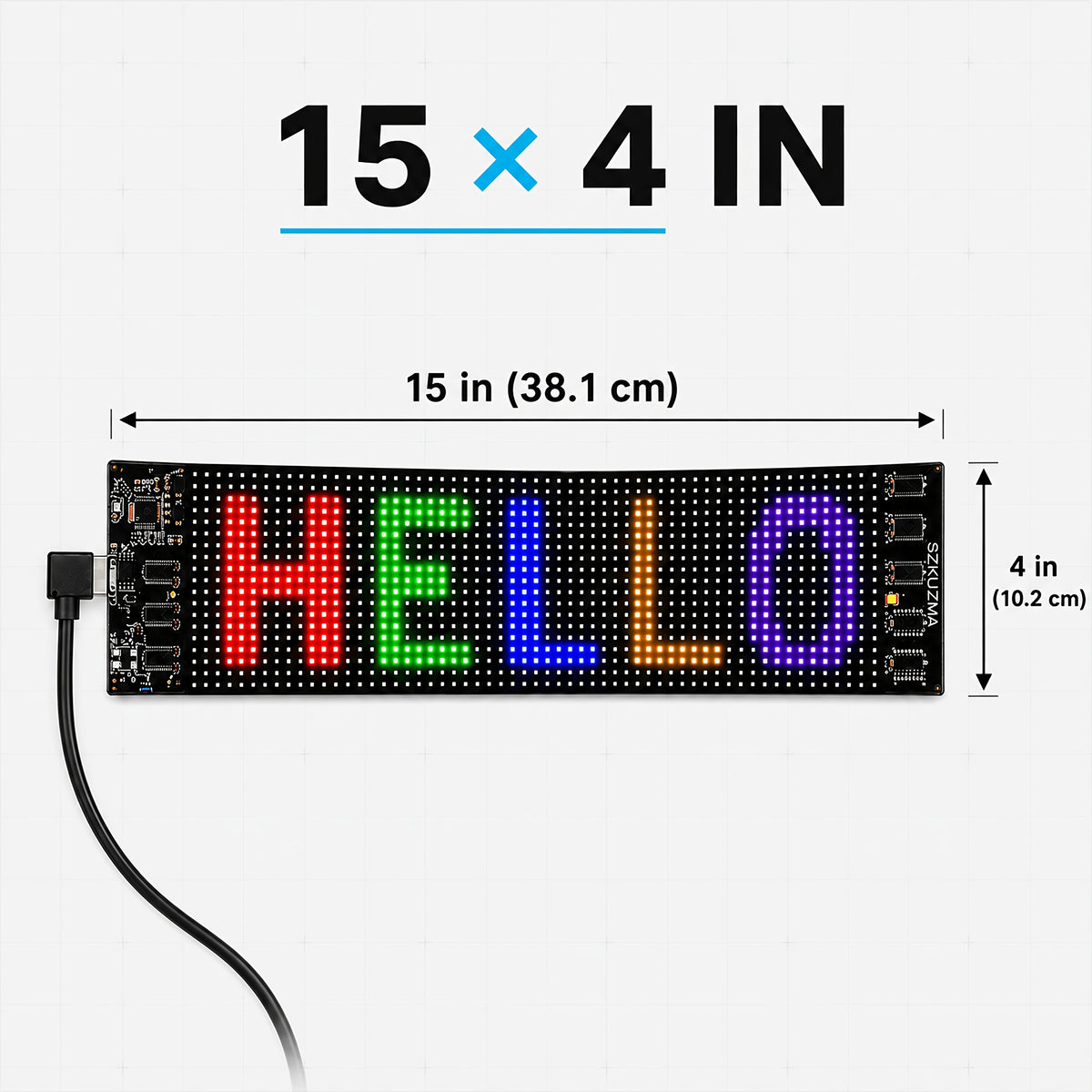 Programmable LED Signs, Flexible And Flexible LED Display, Mobile App Programming Text, Adjustable Screen Brightness, USB Power Supply, With Remote Control, Suitable For Store Signboards, Cars, Concerts, Holiday Party Decorations And Gifts