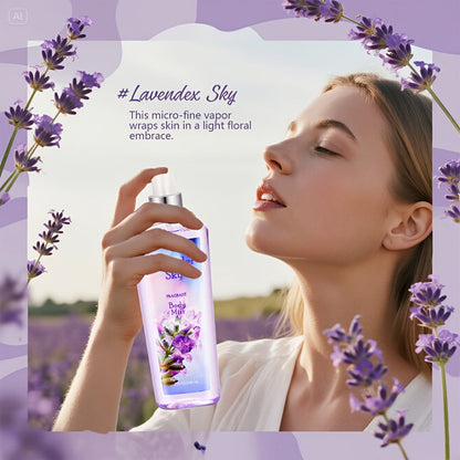 Body Care Gift Set for Women 3pcs – Body Wash, Lotion & Perfume Long-Lasting Fragrance Moisturizing Skin Care Kit Sweet Bloom Cherry Blossom Coconut Lime Lavender