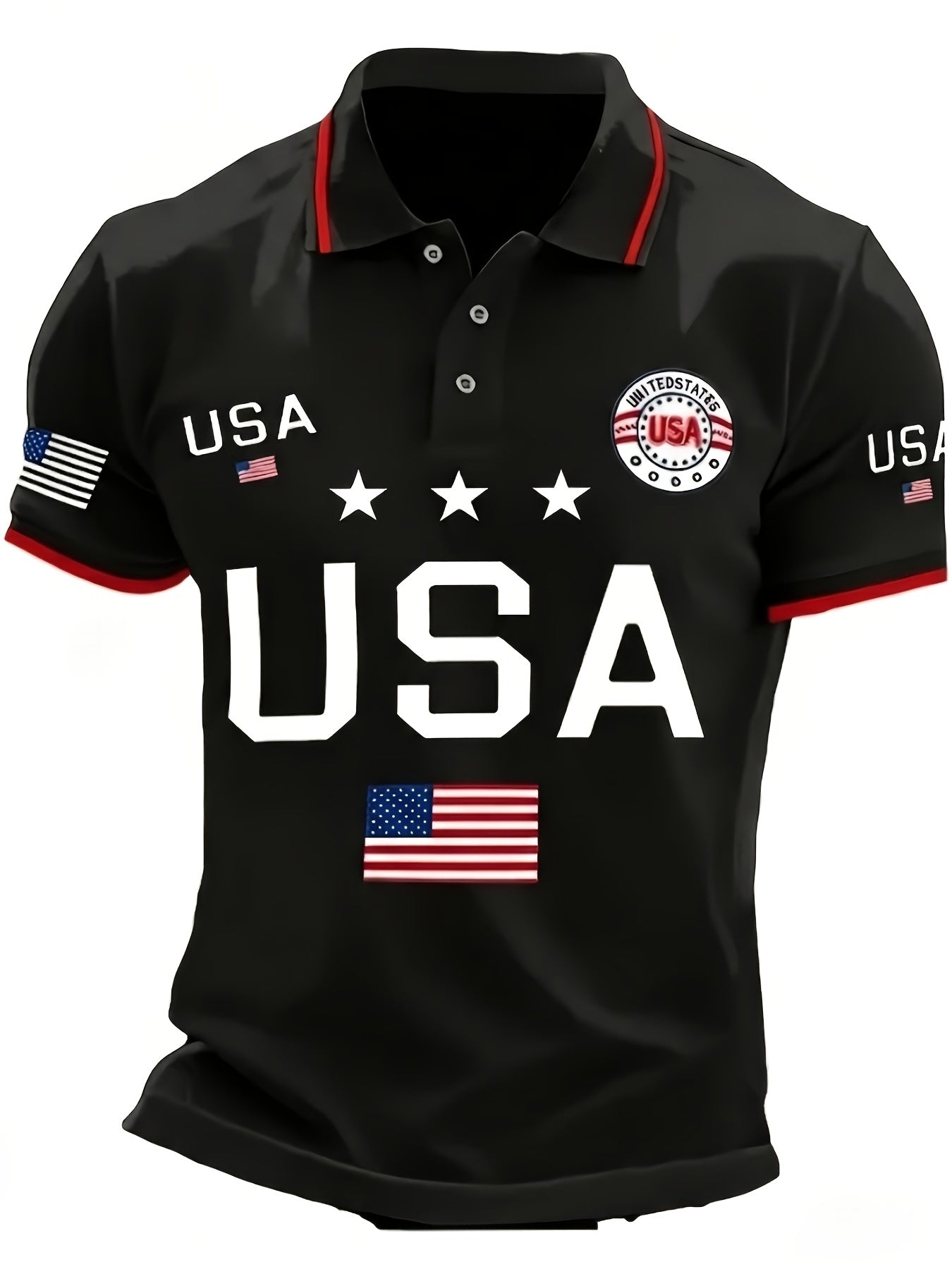 Men's Plus Size Polo Shirt – 250th Anniversary Print
