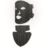 Classic Black Face + Neck Separate Silicone Mask