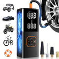 Portable Tire Inflator with Digital Pressure Gauge, Car Tire Pump, 2026 New Model, 180PSI, Rechargeable Battery, LED Light, Cordless Air Pump, Wireless Bicycle Tire Pump, Suitable for Cars, Motorcycles, Bicycles, Balls, Etc.