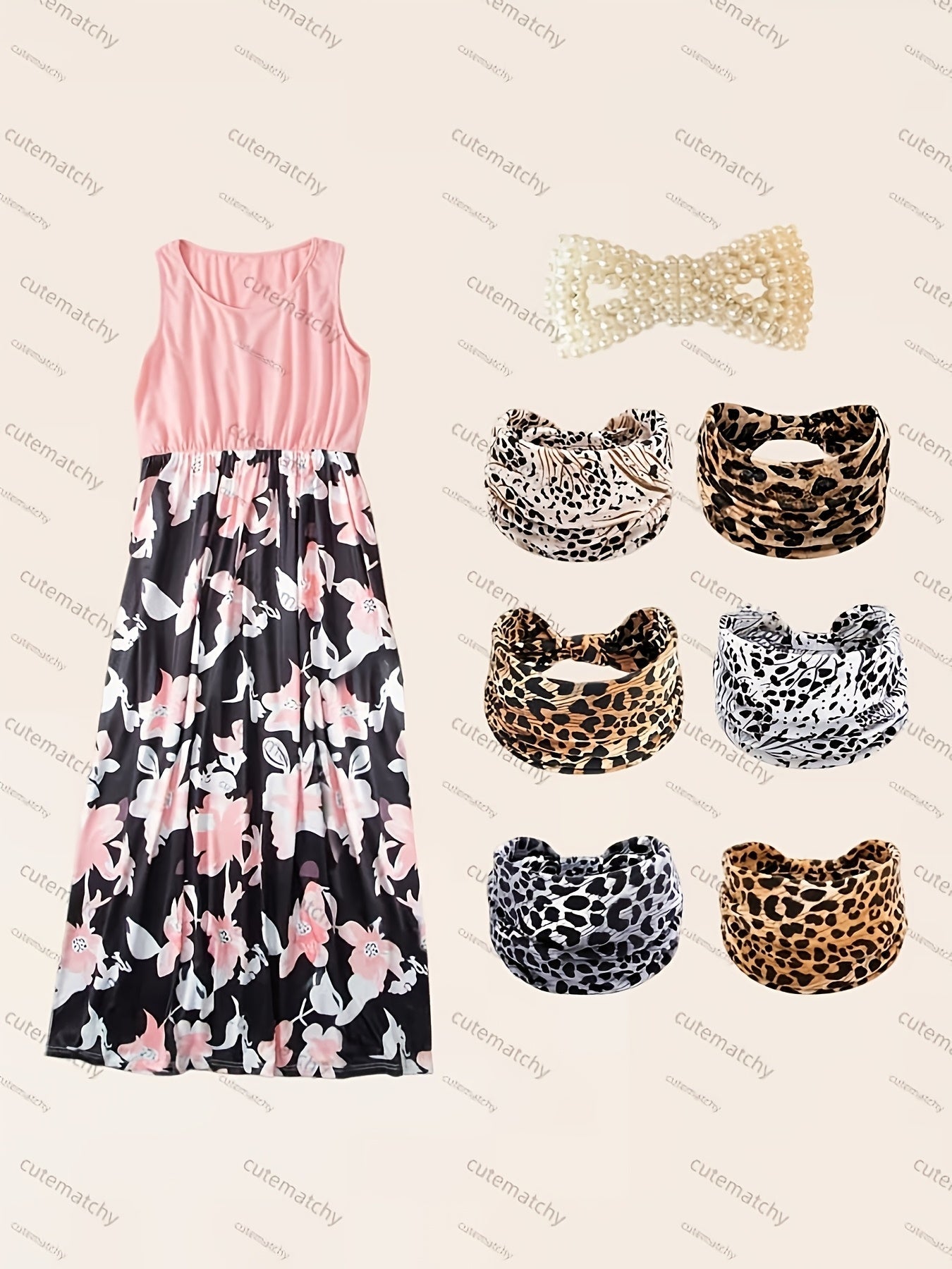 Mommy and Me Floral Dress Set - Floral Long Sleeve Summer