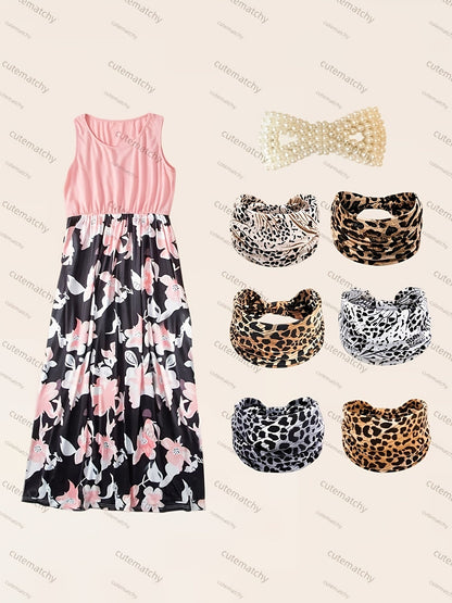 Mommy and Me Floral Dress Set - Floral Long Sleeve Summer