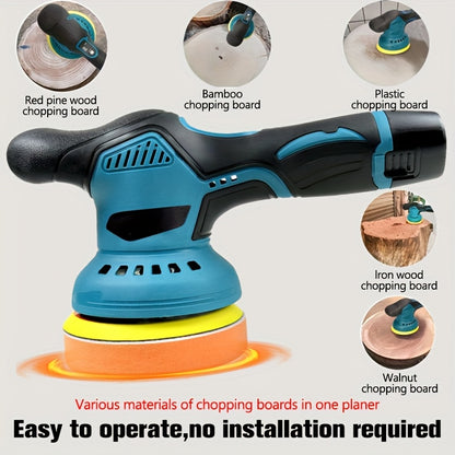 Wireless Car Buffer Polishing Machine | 8-Speed With Up To 5000 Rpm, 6-Inch Touch Screen Buffer, Equipped With Rechargeable Lithium Battery And Charger, For Car Detailing And Scratch Removal