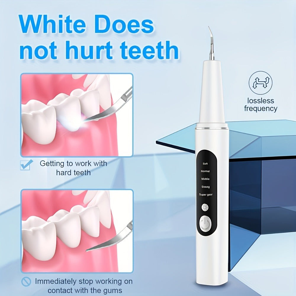 Electric Toothbrush Kit with LED Light & 5-Mode Adjustment – 3 Brush Head Accessories, Deep Cleaning Oral Care Set for Home Use, Great Gift for Mother's Day, Father's Day & Birthdays