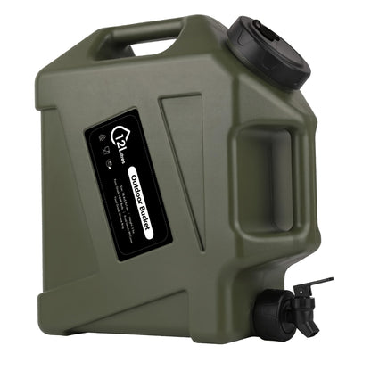 Water Storage Container with Spigot 2 Handles BPA Free PVC Collapsible Water Jug for Camping Outdoor RV Hiking Emergency Survival Portable Water Tank 3.2Gal 5Gal 2.6Gal Multi-Color Options