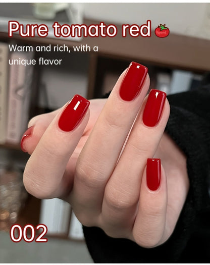 Gradient Gel Nail Polish Set 9pcs Ancola Red Collection – High Saturation Solid Gel, Shiny Gloss Finish, LED Curable Multifunctional Nail Gel | Spring Summer Ombre DIY Manicure Kit for Women