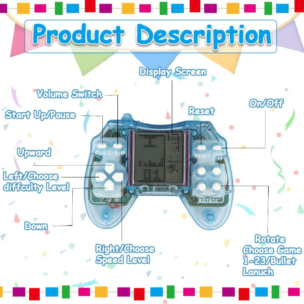 Video Game Keychains 12 Pack – Bulk Mini Gaming Controller Party Favors for Kids & Boys, Birthday Goody Bag Stuffers, Classroom Prizes & Gamer Loot Bag Fillers