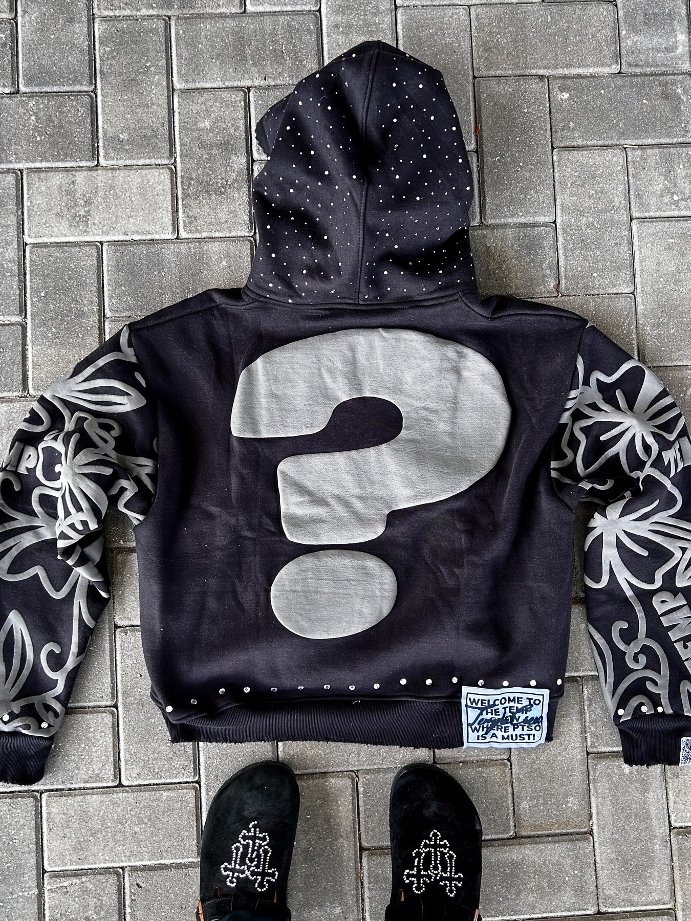 Unisex Relaxed Graphic Zip-Up Hoodie