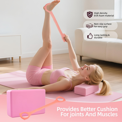 Pilates Kit for Women 14-in-1 – Pilates Ring, 2 Balls, 5 Resistance Bands & Yoga Block for Full Body Core & Flexibility Training, Portable Home Pilates Set