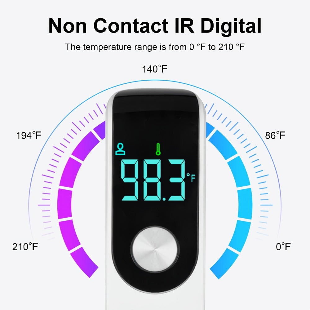 Infrared Forehead Thermometer No-Touch Digital Thermometer for Adults Kids Baby with Fever Alert Fast Accurate Temperature Reading Object & Room Mode