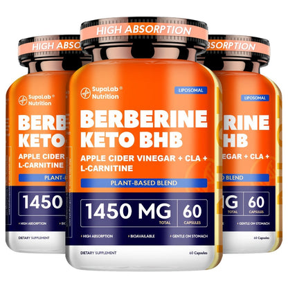 Herbal Weight Loss Capsules with White Kidney Bean & Berberine – Gut Health, Daily Energy & Body Reshape Diet Supplement for Women, 1 Month Supply